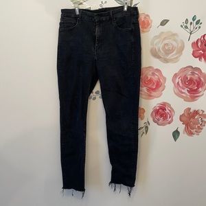 Mother ankle ripped jeans